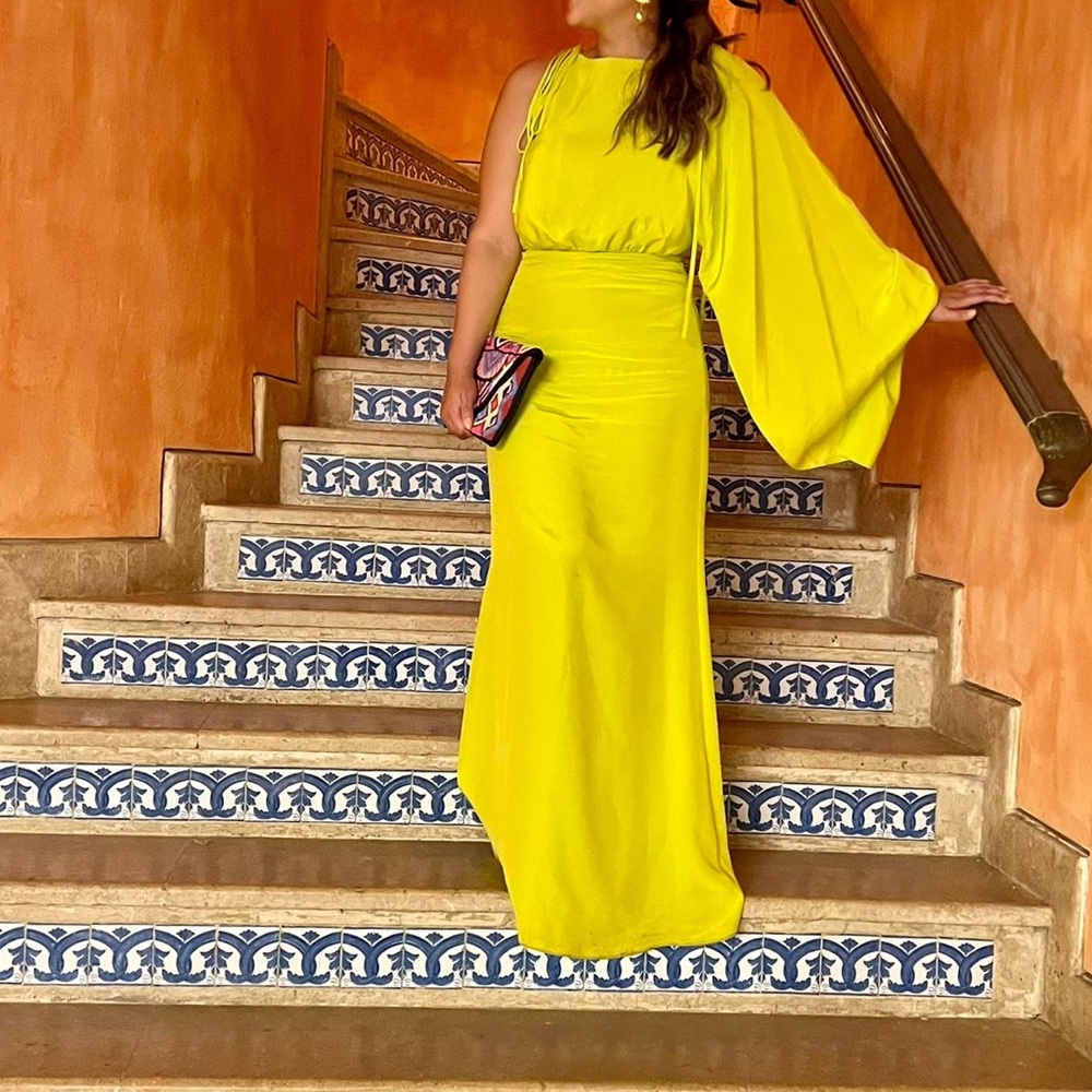 Alexis Elba Silk Evening Gown